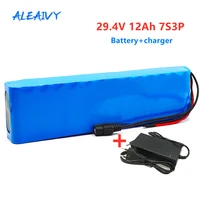 24v lithium battery 7s3p 29 4v 12ah li ion battery pack with 20a balanced bms for electric bicycle scooter power wheelchair