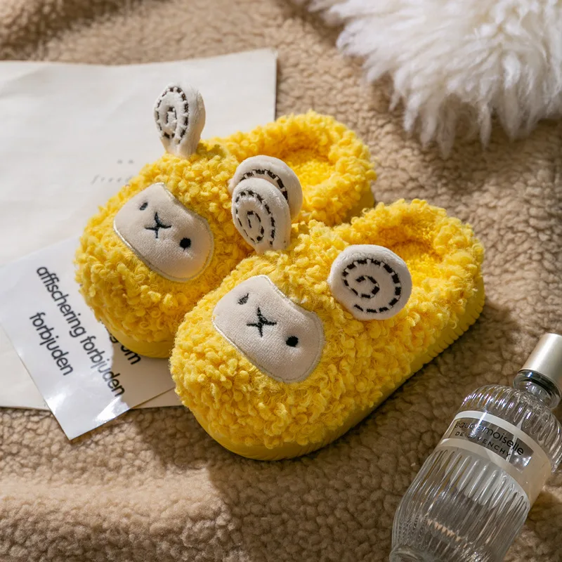 

Kids Slippers Toddler Boys Girls Indoor Shoes Cute Cartoon Non-slip Soft Children Warm Winter Home Slippers Baby Lovely Slippers