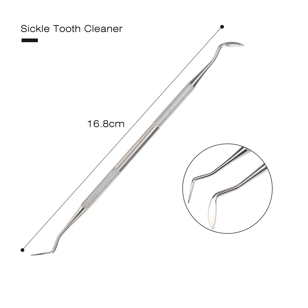 

4Pcs Mouth Mirror Dental Kit Tooth Cleaning Kit Probe Hook Pick Tweezer Set Instrument Dental Pick Dentist Prepare Tool