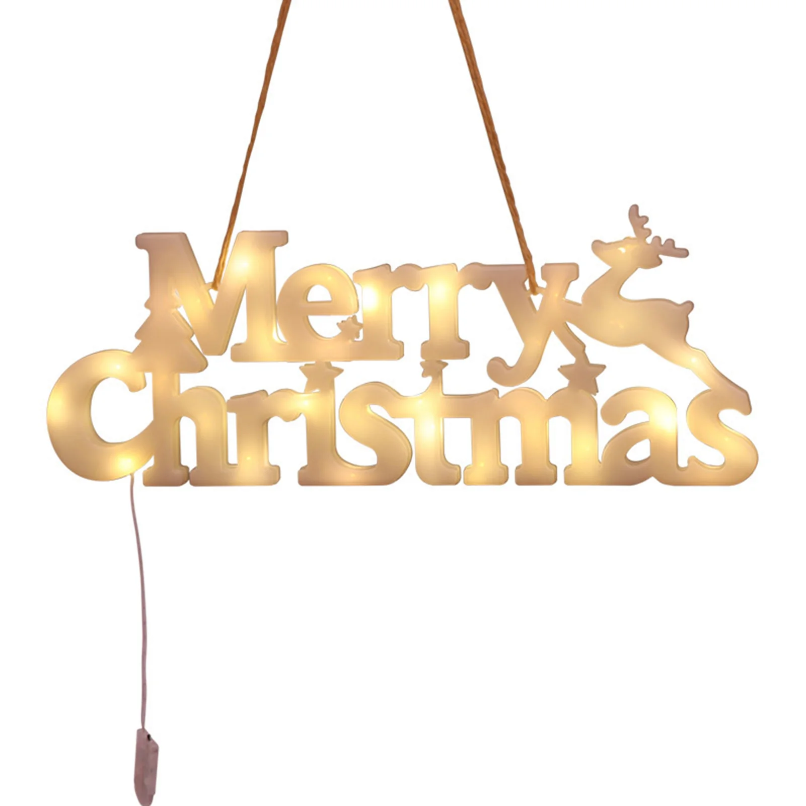 

Merry Christmas Letter Lights Hanging LED Garland Decor Festival Themed Night Light for Party Home Ornament JDH88
