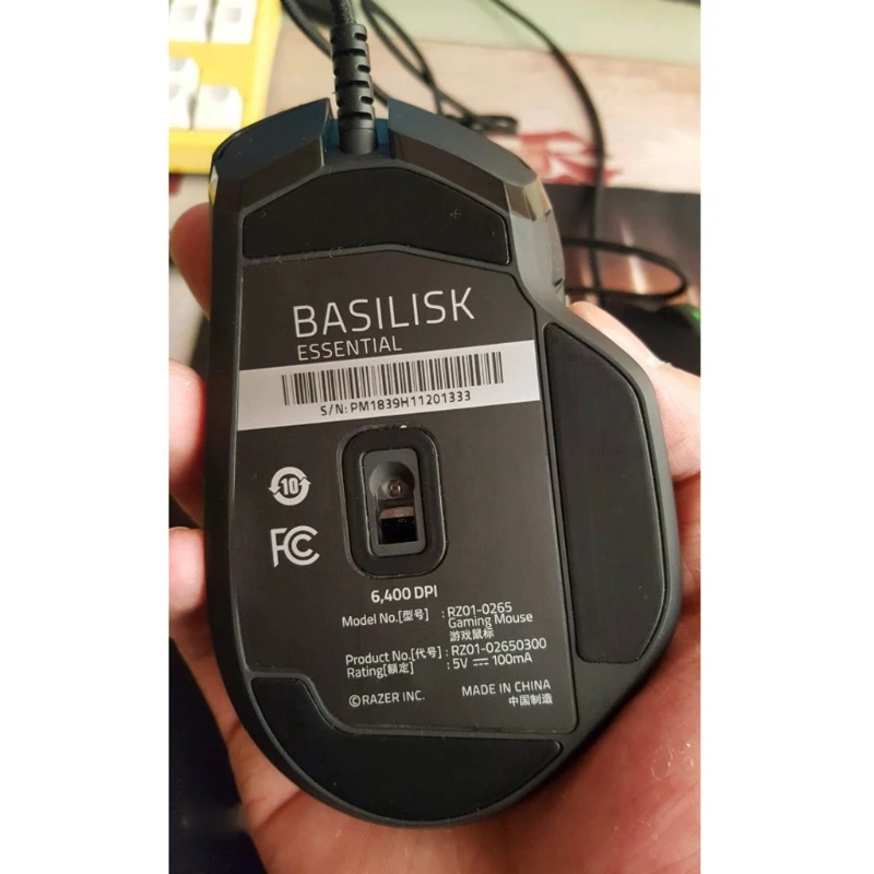 

1 Set/pack Curve Edge Mouse Feet Mouse Skates Gildes for Razer Basilisk Wired Mouse X6HA