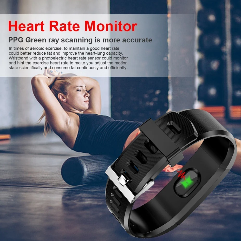 Health Bracelet Heart Rate Blood Pressure Smart Band Fitness Tracke Smartband Wristband for Watch | Электроника