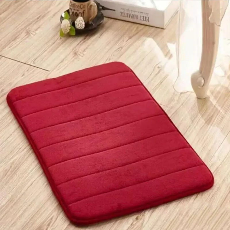 

Water Absorption Rug Shaggy Memory Foam Bath Mat Bathroom Mat kitchen Door Floor Mat Carpet For Toilet 40*60cm