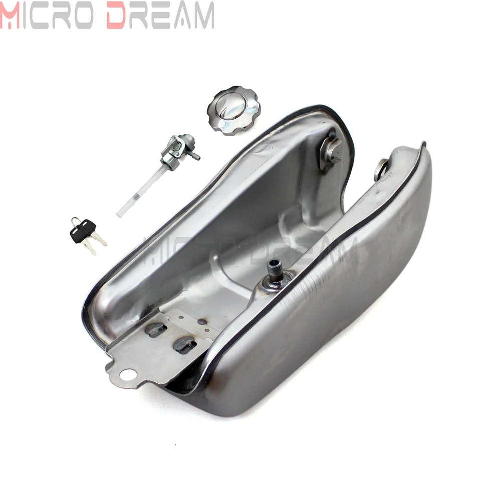 2.4 Gallon Cafe Racer Custom Fuel Tank w/ Gas Cap for Yamaha XVS SR XS Honda CB Suzuki GS BMW 250 450 650 1100 9L Vintage | Автомобили и