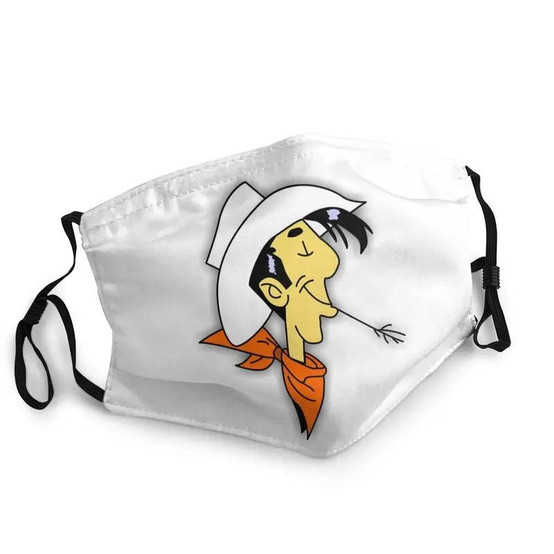 

Классический Лаки люк с героями комиксов маска одноразовая для взрослых, унисекс, в виде губ маска для лица против пыли защитный респиратор ...