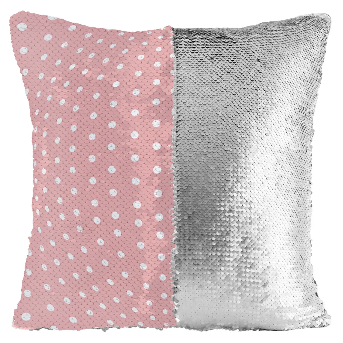 Белая волнистая розовая наволочка с блестками Волшебная меняющая цвет