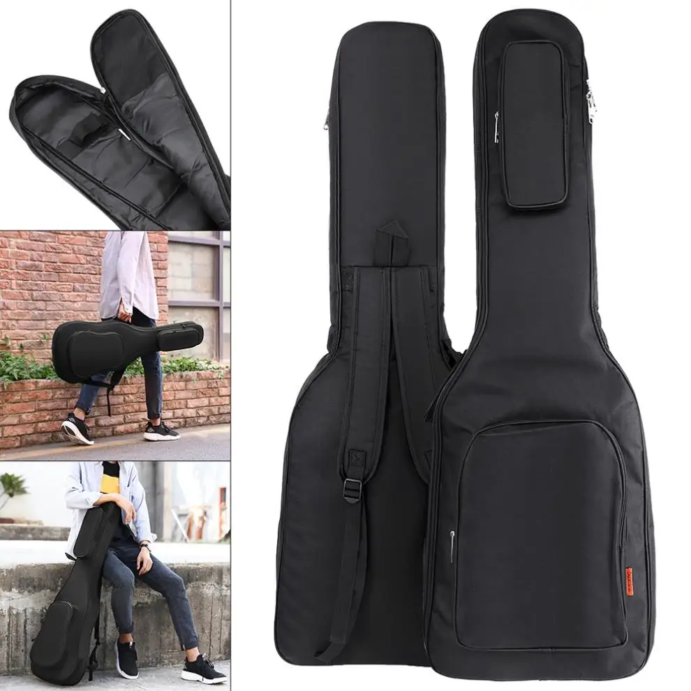 101x33x6 см Оксфордский тканевый чехол для электрогитары Gig Bag с двумя ремешками 8 мм