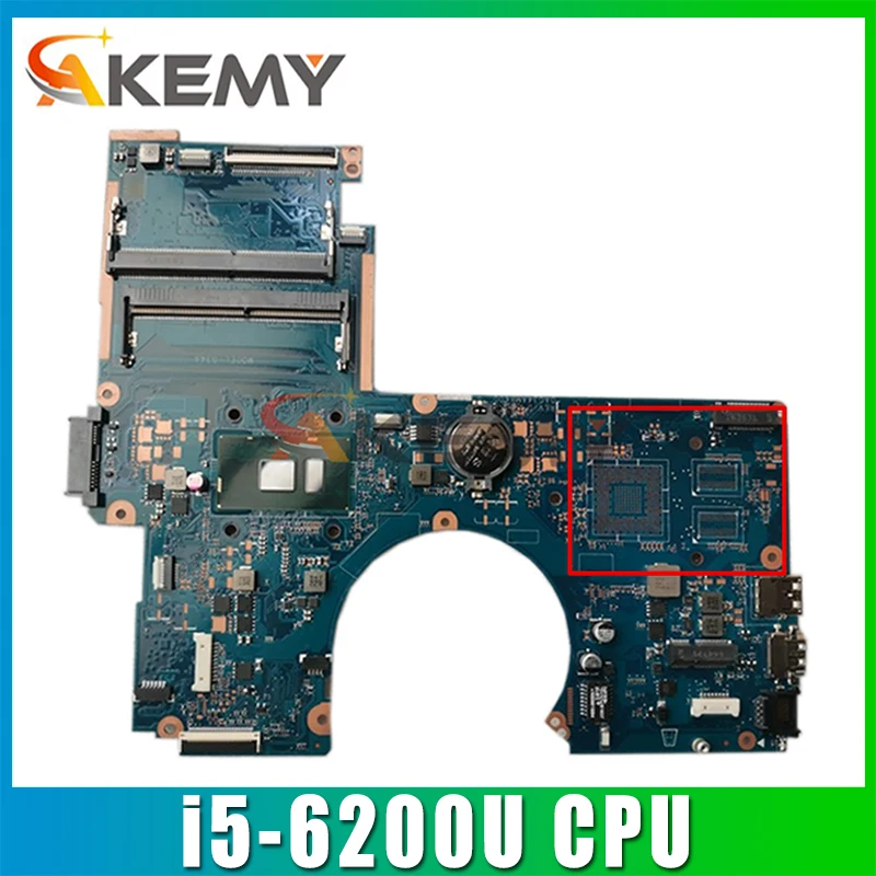 

856224-601 856224-501 для струйного принтера HP Pavilion 15-AU материнская плата портативного компьютера с SR2EY i5-6200U Процессор DAG34AMB6D0 DDR4 100% тестирование Быстр...