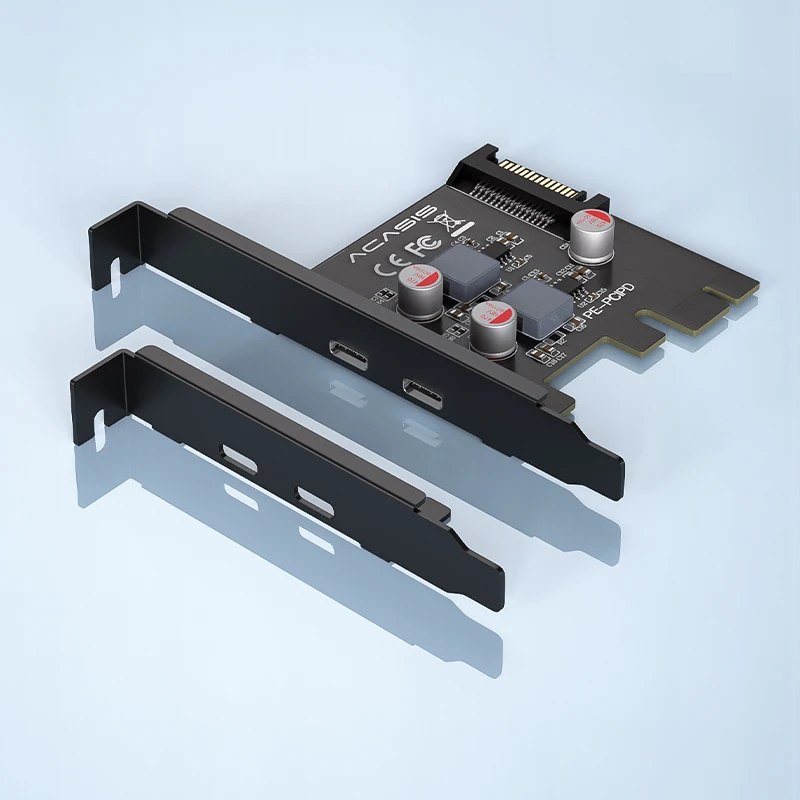 ACASIS два порта 20 Вт PCIE PD адаптер карта Type-C быстрая зарядка протокол расширения для