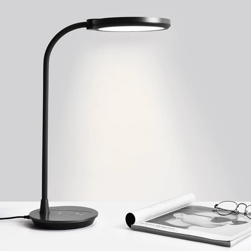 

Настольные сенсорные лампы для чтения, черные светодиодные прикроватные настольные лампы с защитой глаз для детей, портативные настольные ...