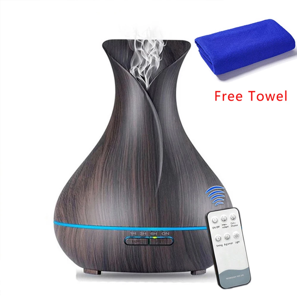 550 мл Ароматический диффузор ароматический увлажнитель воздуха с деревянным