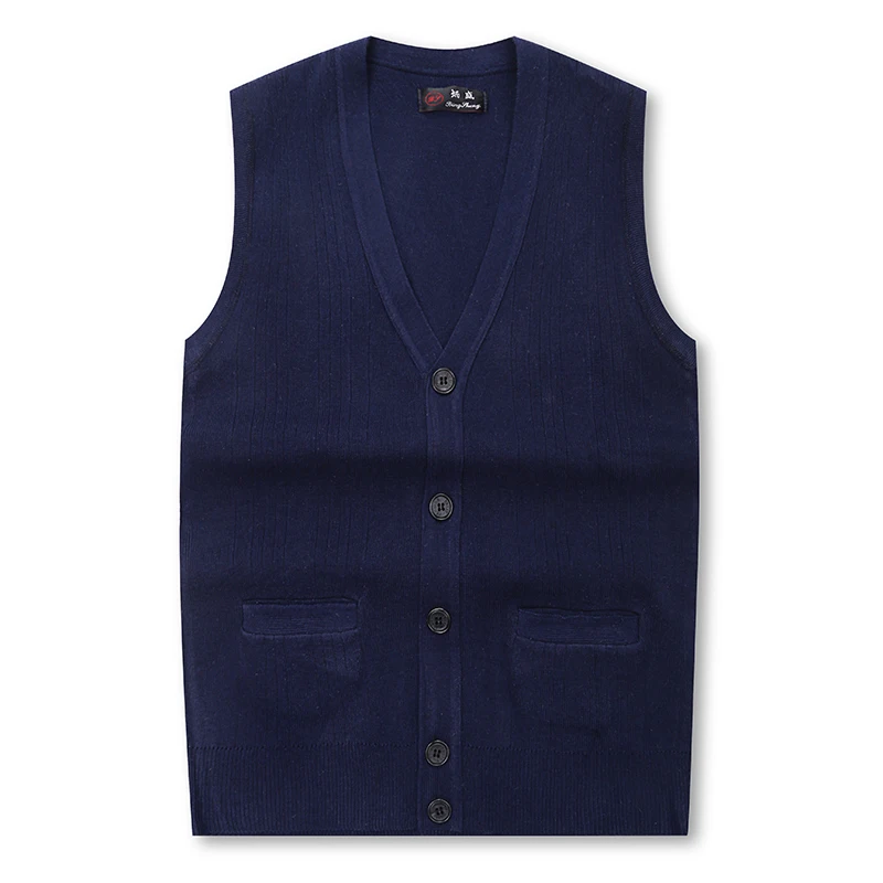 

winter New mens autumn argyle wool sleeveless cashmere v-neck cardigan sweater Vest