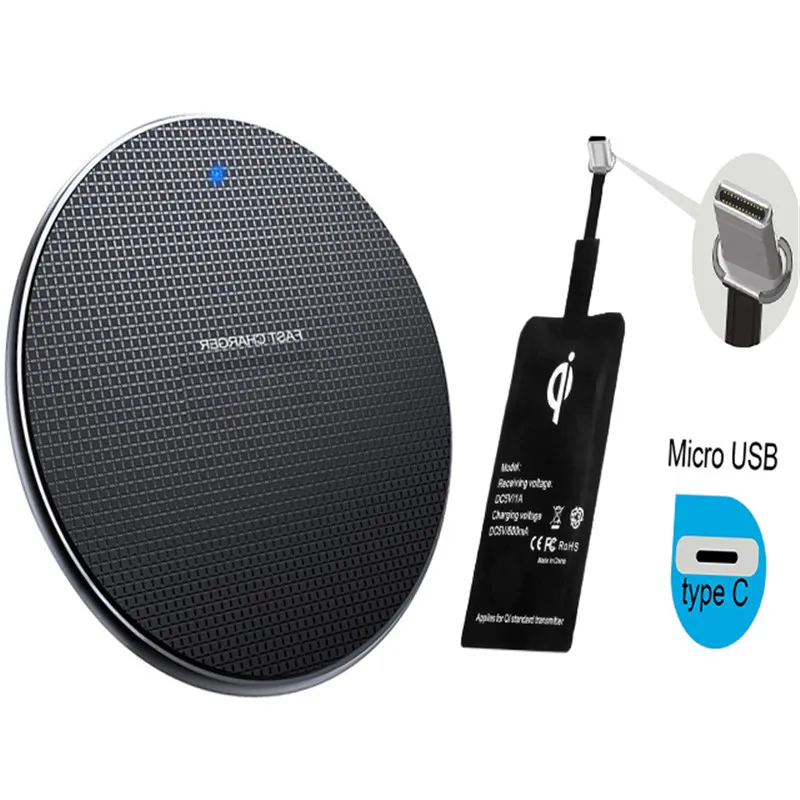 

Ultra thin 10W Qi Wireless Charger Kit Charging Receiver Coil For iPhone5 5S 6S 6 7 8 Plus 12 13 SAMSUNG Note 9 S20 S9 S8 S7