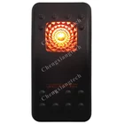 12 В 24 В Автомобильная лодка 7 контактов ВКЛ.ВЫКЛ. На DPDT кулисный переключатель 3-сторонний Оранжевый Светодиодный светильник NavAnc светильник s водонепроницаемый тумблер