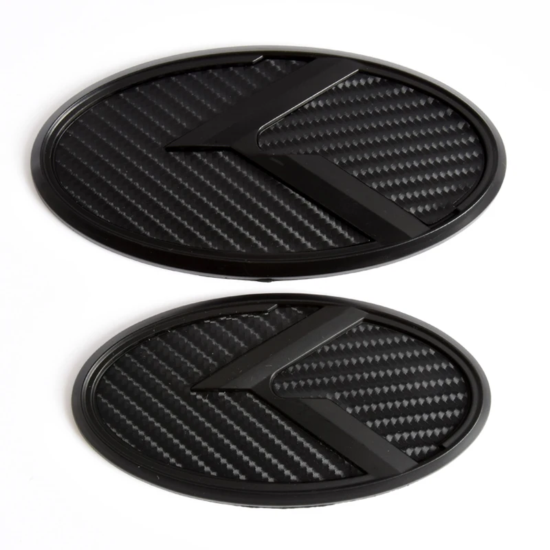 2 шт. для KIA K5 2011-2013 Optima Forte 2009-2014 Senda 3D черный из углеродного волокна логотип K