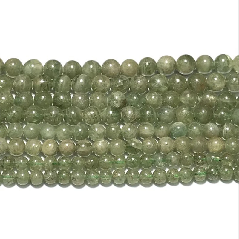 Бусины из натурального бразильского зеленого апатита 6 мм 8 круглый свободный