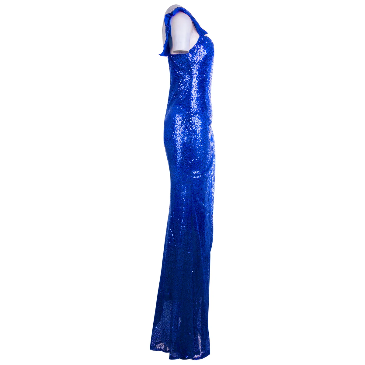 Women's Formal Long Dresses Off-Shoulder Sleeveless High Waist Sparkling Dress Wedding Evening Party Ball Prom Gown