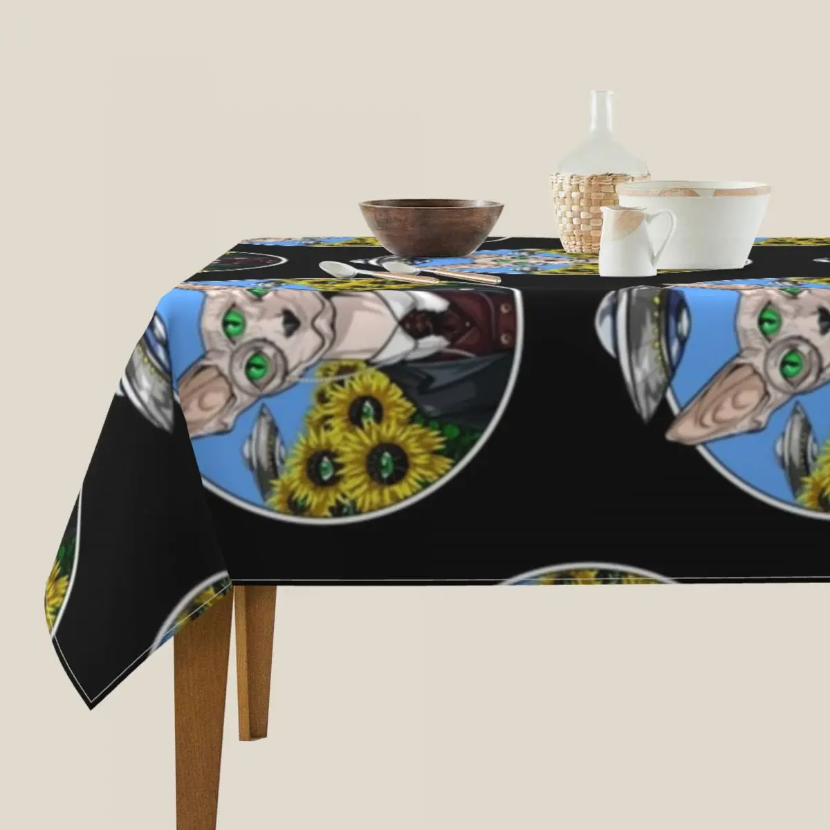 Скатерть для стола из полиэстера с принтом кошки Sphynx | Дом и сад