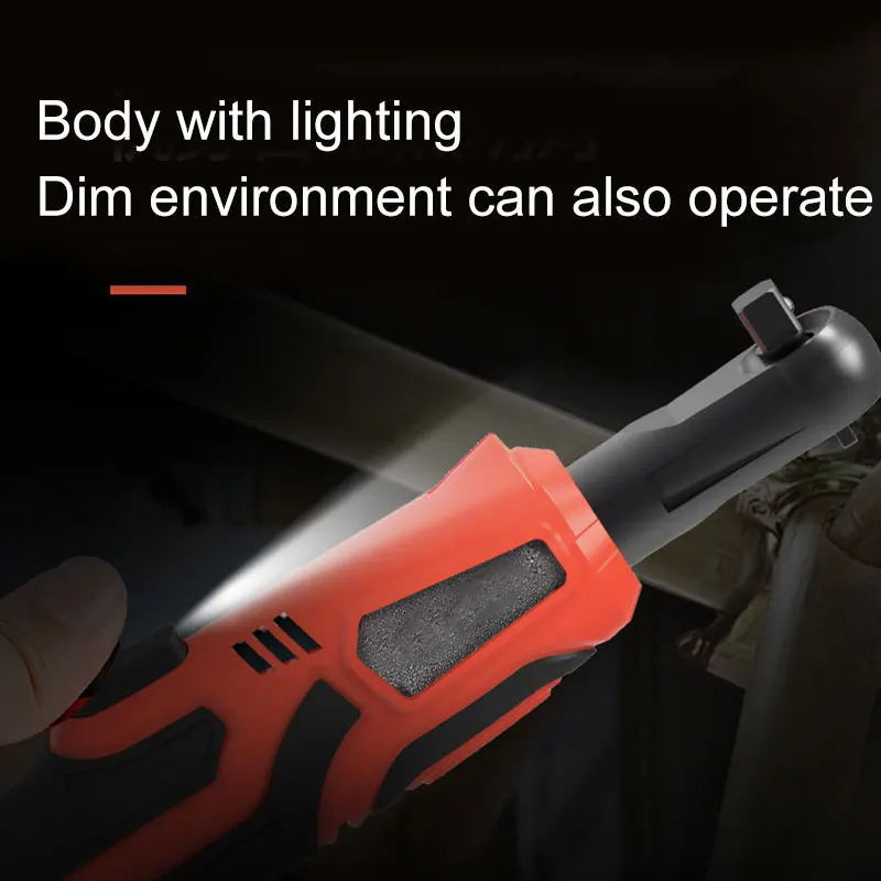 

Rechargeable Cordless Electric Ratchet Wrench 1.7Ah 12V Right Angle 3/8" Wrench Tools XH8Z