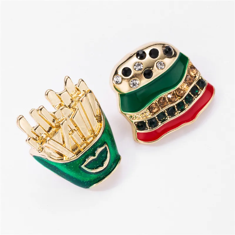 1 пара высококачественные геометрические серьги гвоздики для пищевых продуктов