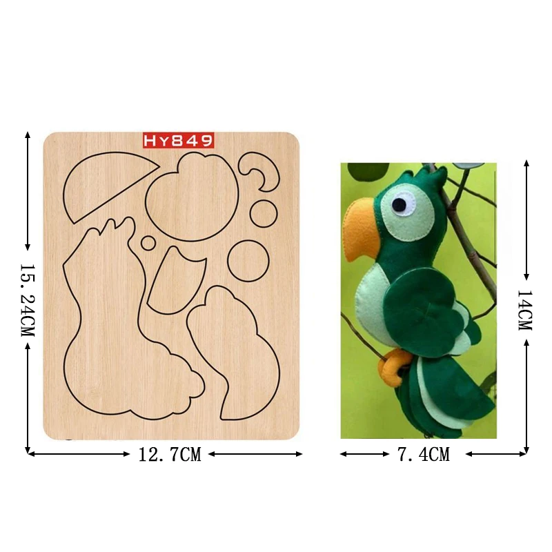 Пресс-формы в виде попугая новые пресс-формы и деревянные штампы подходящие для