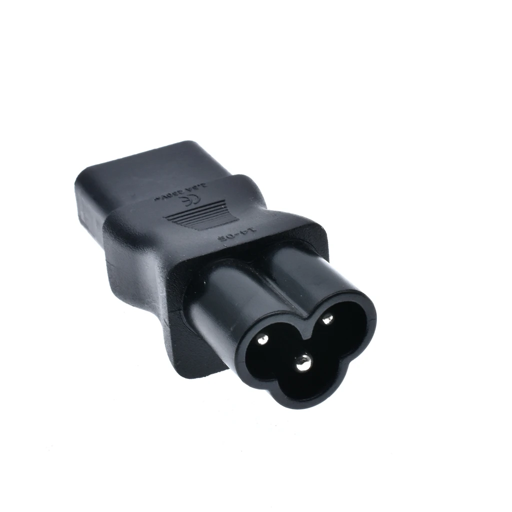 Адаптер для розетки переменного тока IEC320 C13 на C6 переходник с C5 | Строительство и