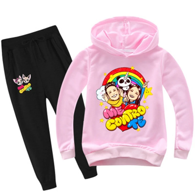 New Spring Children Clothing Set me contro te Boy Girl Hoodies Sweatshirt+Pants 2pcs Sport Suits Toddler Tracksuit Kid Coat