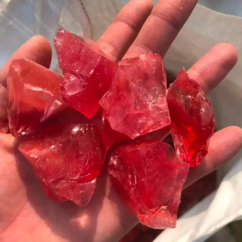 Натуральный кристалл арбуз красный камень ароматический для диффузии