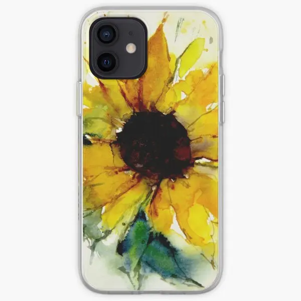 

sunflower Phone Case for iPhone X XS XR Max 5 5S SE 11 12 13 Pro Max Mini 6 6S 7 8 Plus Silicon TPU Fashion Flower Cover
