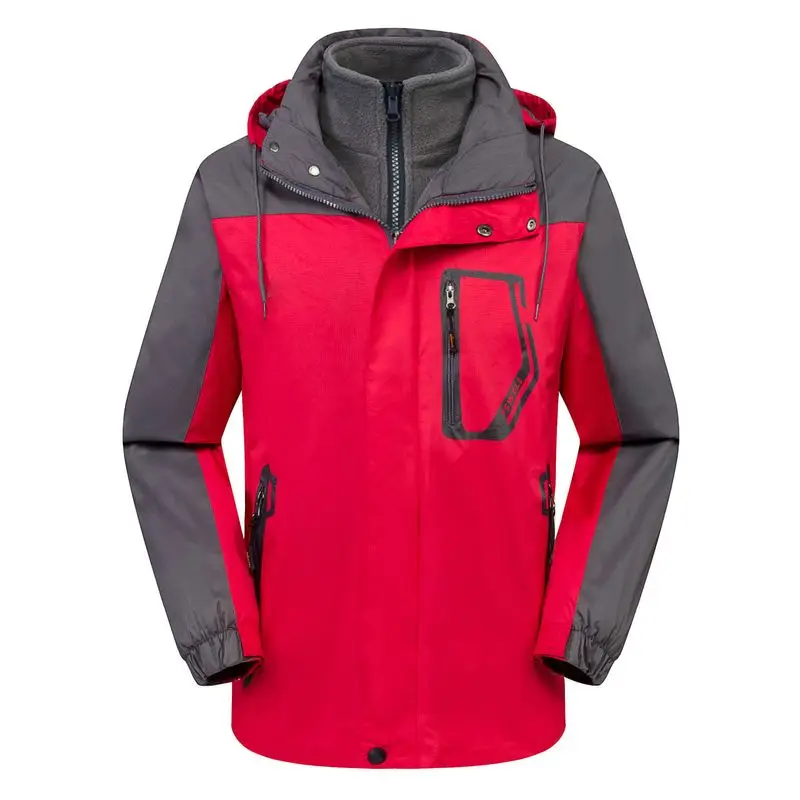 

Winter Sports Jackets Men Women Windproof Waterproof Warm Removable Outdoor Adventure Hiking Riding Climbing Two-piece Jacket