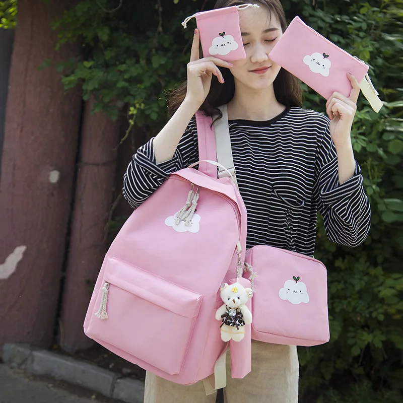 5 шт./комплект женский водонепроницаемый рюкзак с карманом для монет | Багаж и