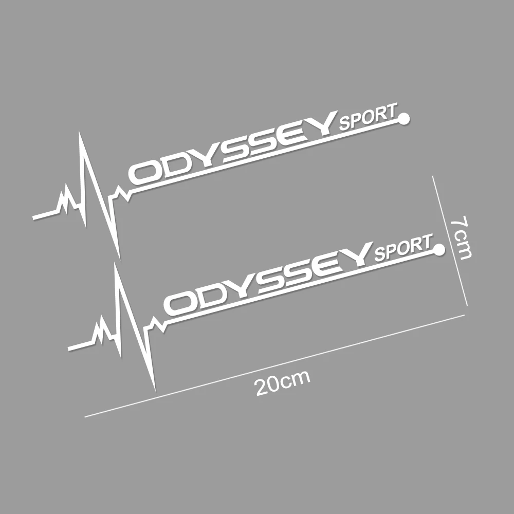 2PCS 20*7CM Car Side Window Waterproof Stickers For Honda Odyssey Sports Trim Vinyl Reflective Decals Auto Decor Accessories | Автомобили