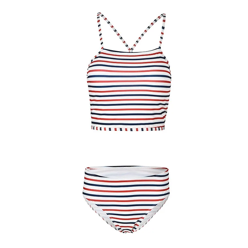 Striped Комплект бикини с высокой талией, купальник для женщин, пуш-ап, бикини, купальник, сексуальное бикини, пляжная одежда, Бразильское бикини, Femme Maillot De Bain - Цвет: Striped