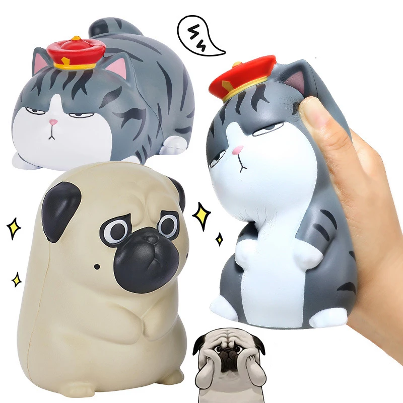 Enlarge Kids Fidget Toys Antistress Kawaii Simulation Animals Dog Cat Pinch Dolls Stress Reliever Vent Cute Gifts For Children Adults 18