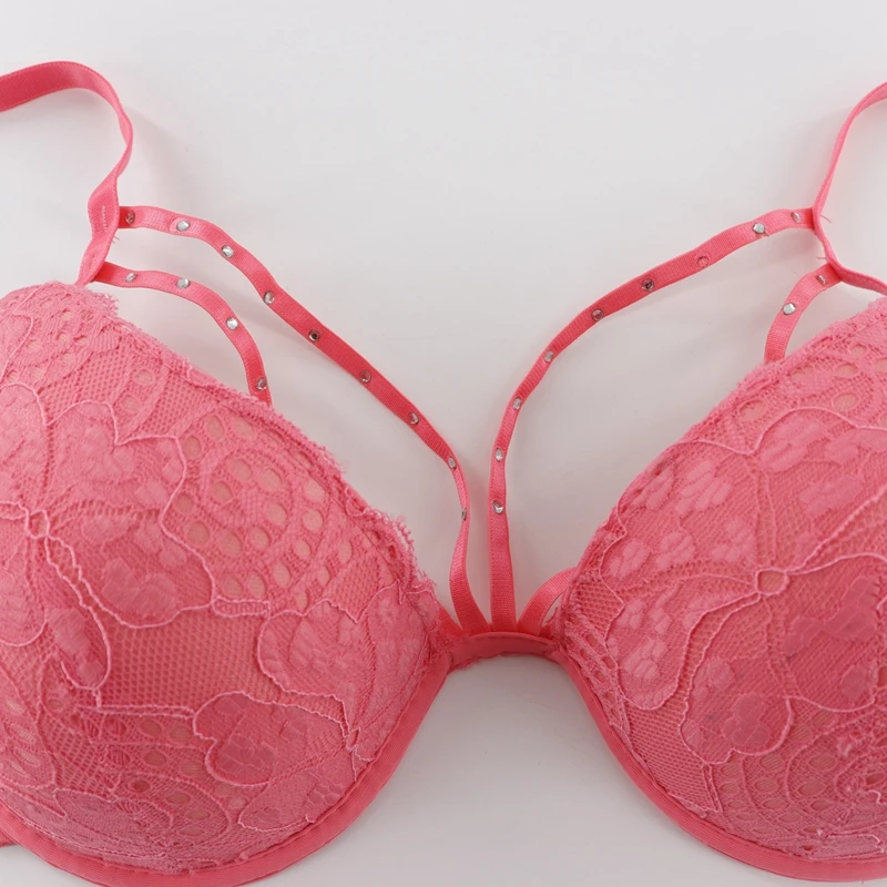 Женский кружевной бюстгальтер Plusgalpret с блестками и цветочным принтом на