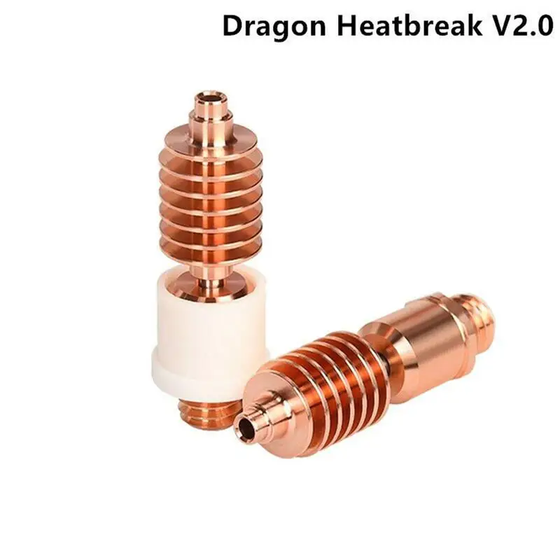 

V2.0 ST/HF Temperature Hotend Throat 3D Printer Parts for Dragon Heatbreak Bi-Metal Heat Break standard flow/ high flow version