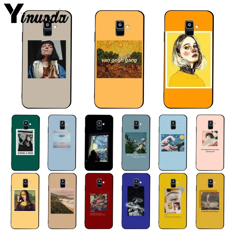Чехол Yinuoda для телефона Samsung Galaxy A7 A50 A70 A40 A20 A30 A8 A6 Plus A9 2018 с великолепным искусством