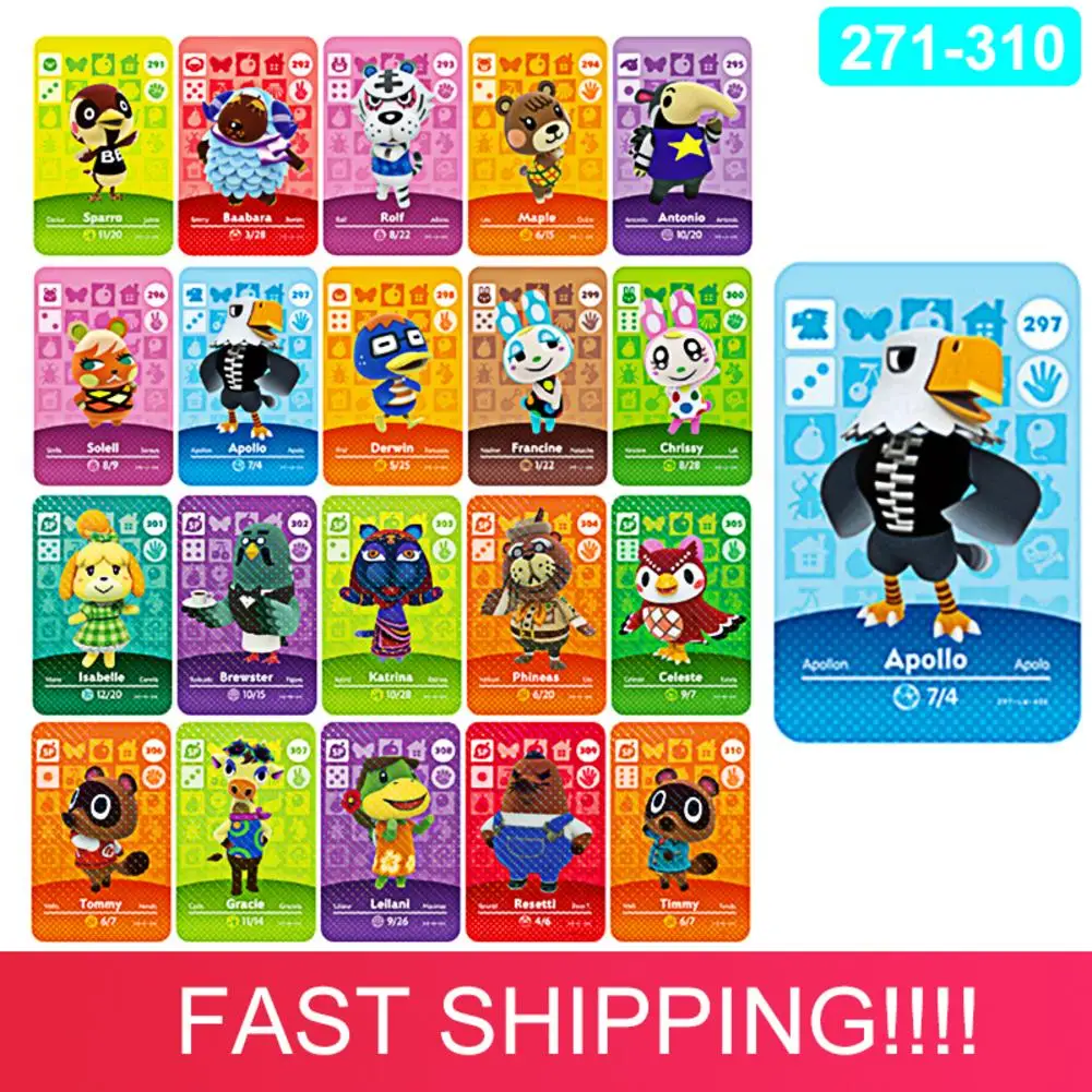 

Animal Crossing Card Card Work for NS Games Series 3 (271 to 300)