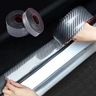 5D углеродное волокно резиновый Стайлинг Защита порога DIY Защита дверного порога Защита краев наклейки на автомобиль аксессуары для стайлинга автомобилей