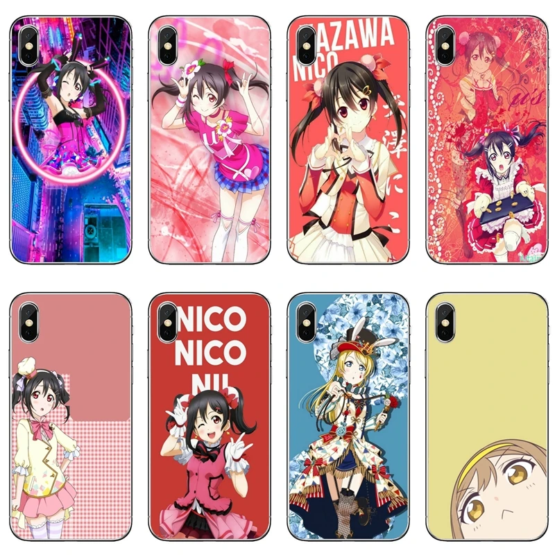 Чехол love live Nico Yazawa для Sony Xperia Z5 C6 L2 XA1 XA2 XZ1 XZ2 compact Premium LG G5 G6 G7 Q6 Q7 Q8 Q9 V30 V20 V10|Бамперы| |
