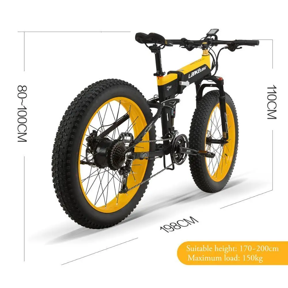 2019 XT750Plus горячая Распродажа Электрический велосипед 26 дюймов ebikeFat шины складные e