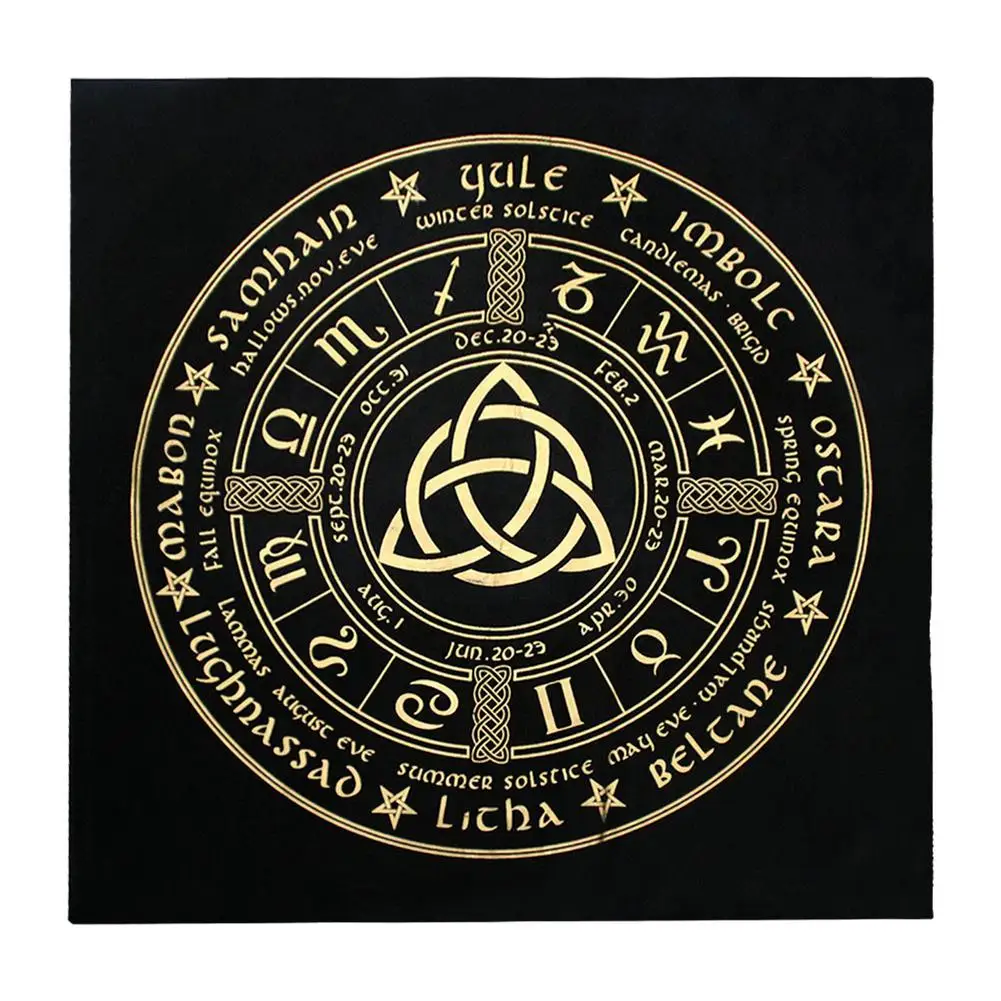 

Таро ткани гадания маятник руны Таро карта Pad Исцеление настольная игра скатерть 3-линейный процесс сливки для психолога Mag