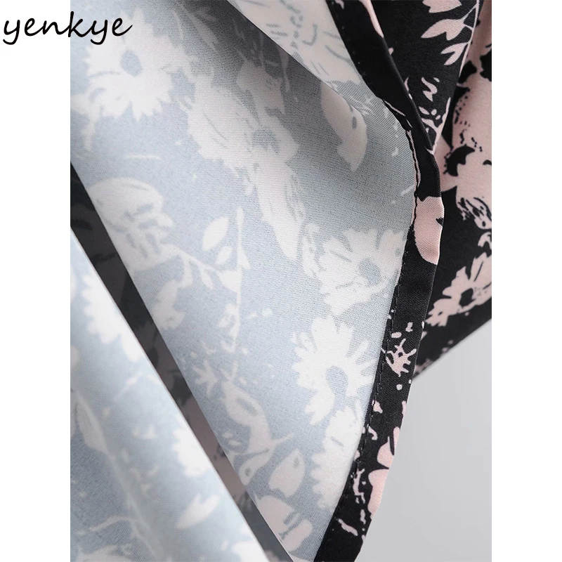 

Vintage Floral Print Women Dress Batwing Sleeve O Neck Elastic Waist A-line Casual Long Dress Female Plus Size Robe Longue