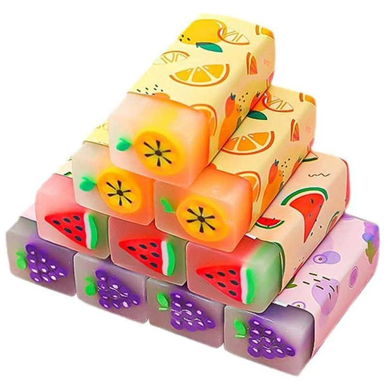 

Мини-ластик для фруктов, Ластики для детей, Ластики-карандаши для детей, милый ластик-карандаш, мини-ластики, новые ластики с фруктами (случа...