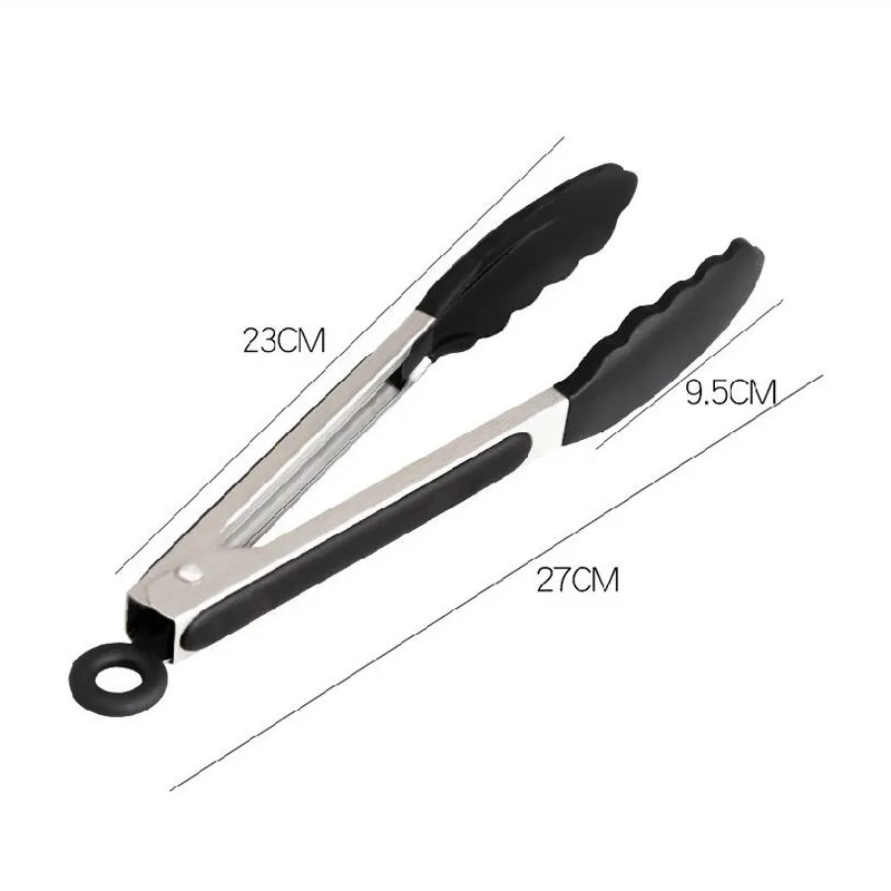 

Silicone BBQ Grilling Tong Salad Bread Serving Tong Non-Stick Kitchen Barbecue Grilling Cooking Tong with Joint Lock