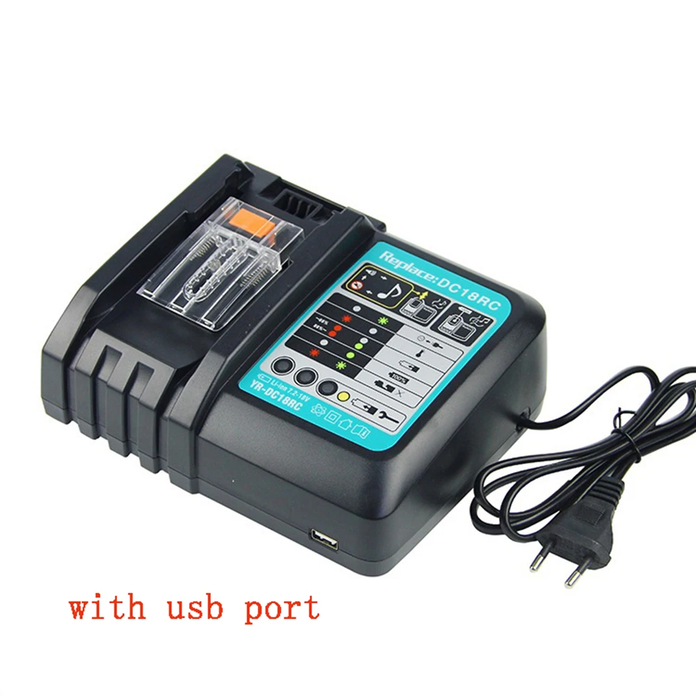 li ion battery charger for makita 14 4v 18v bl1860 bl1850 bl1830 bl1840 bl1815 bl1430 dc18rf dc14sa dc18sc free global shipping