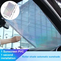 car windshield sun shade automatic foldable retractable sunshades car front window sunshades uv ray reflector for car truck suv