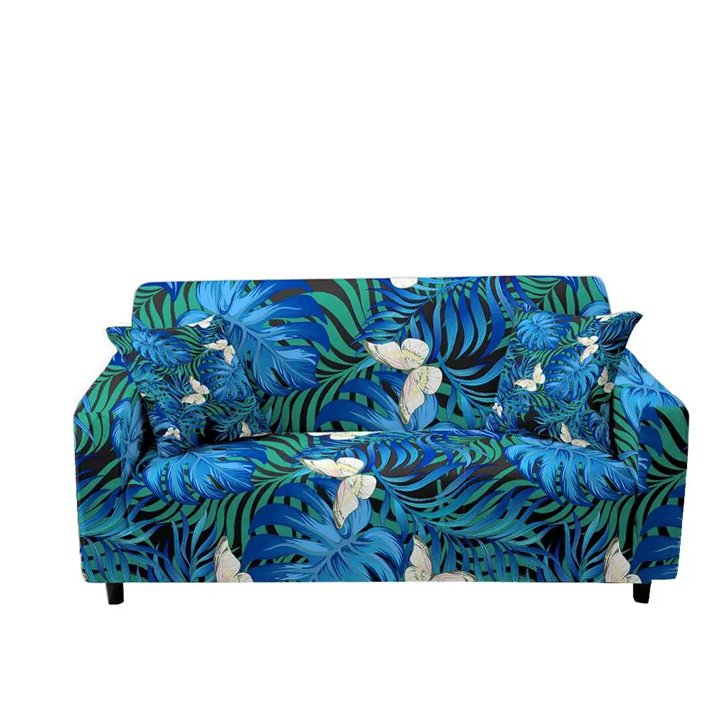 Набор чехлов для углового дивана с рисунком бабочек, натягивающийся эластичный чехол для одноместного/двухместного/трехместного/четырехместного дивана, выполненный на 3D-принтере.