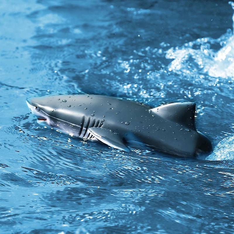 

2.4G RC Shark Remote Control Toy Swim Underwater RC Boat 2 In 1 Vehicles Waterproof Electric Racing Boats Spoof Toy Pool