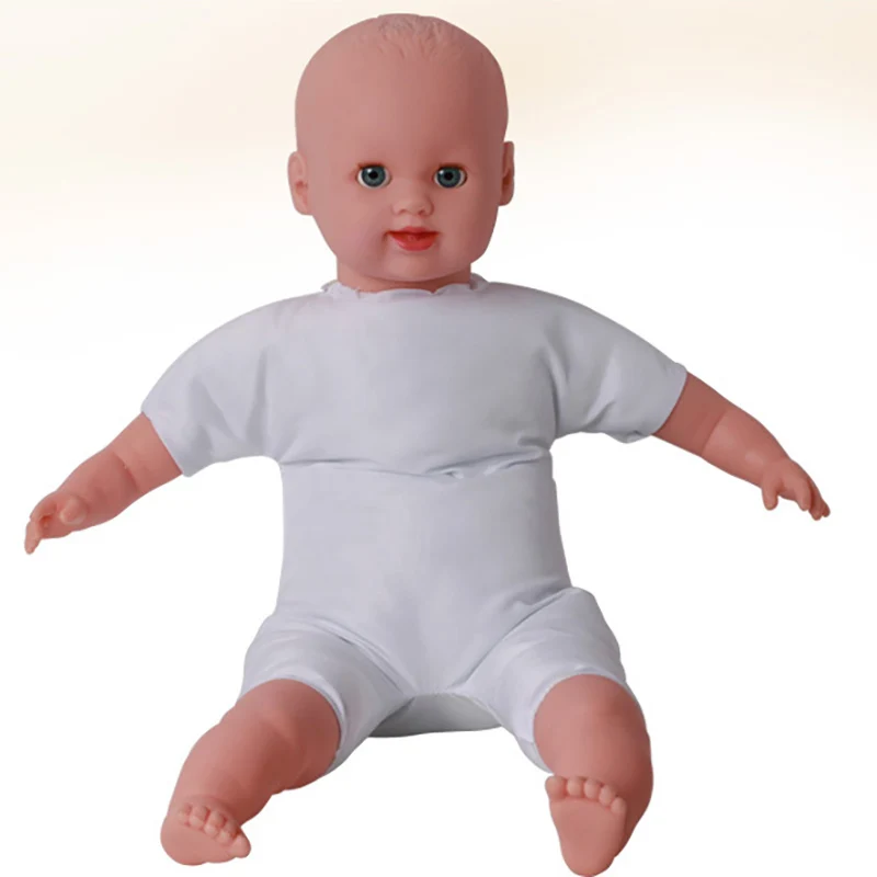 Кукла реборн 50/60 см с тканевым телом Реалистичная для обучения младенцу мягкая на